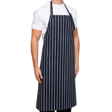 Picture of Gastrotex Apron Blue & White/Red & White Stripes — Colour: Blue&White