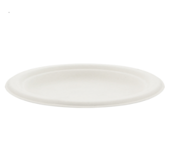 Picture of 7" Round Bagasse Dinner Plate White