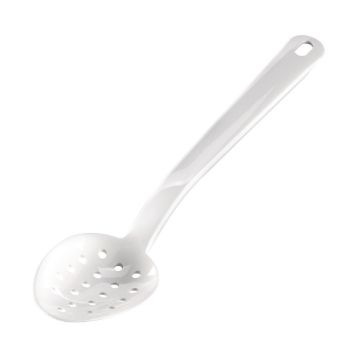 Picture of Matfer Bourgeat Exoglass Perforated Serving Spoon White 13"