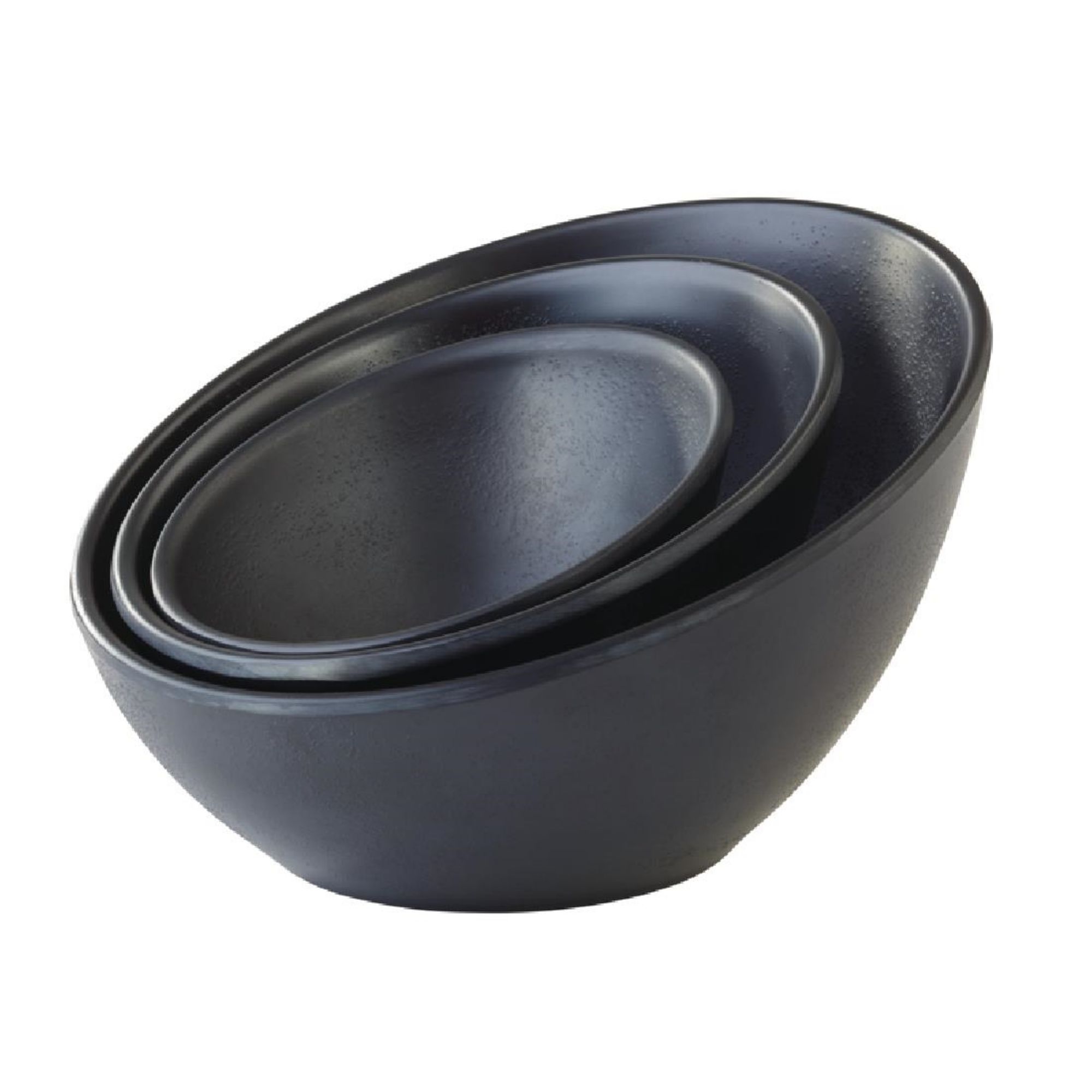 Picture of APS Zen Melamine Round Sloped Dipping Pot Black 80ml