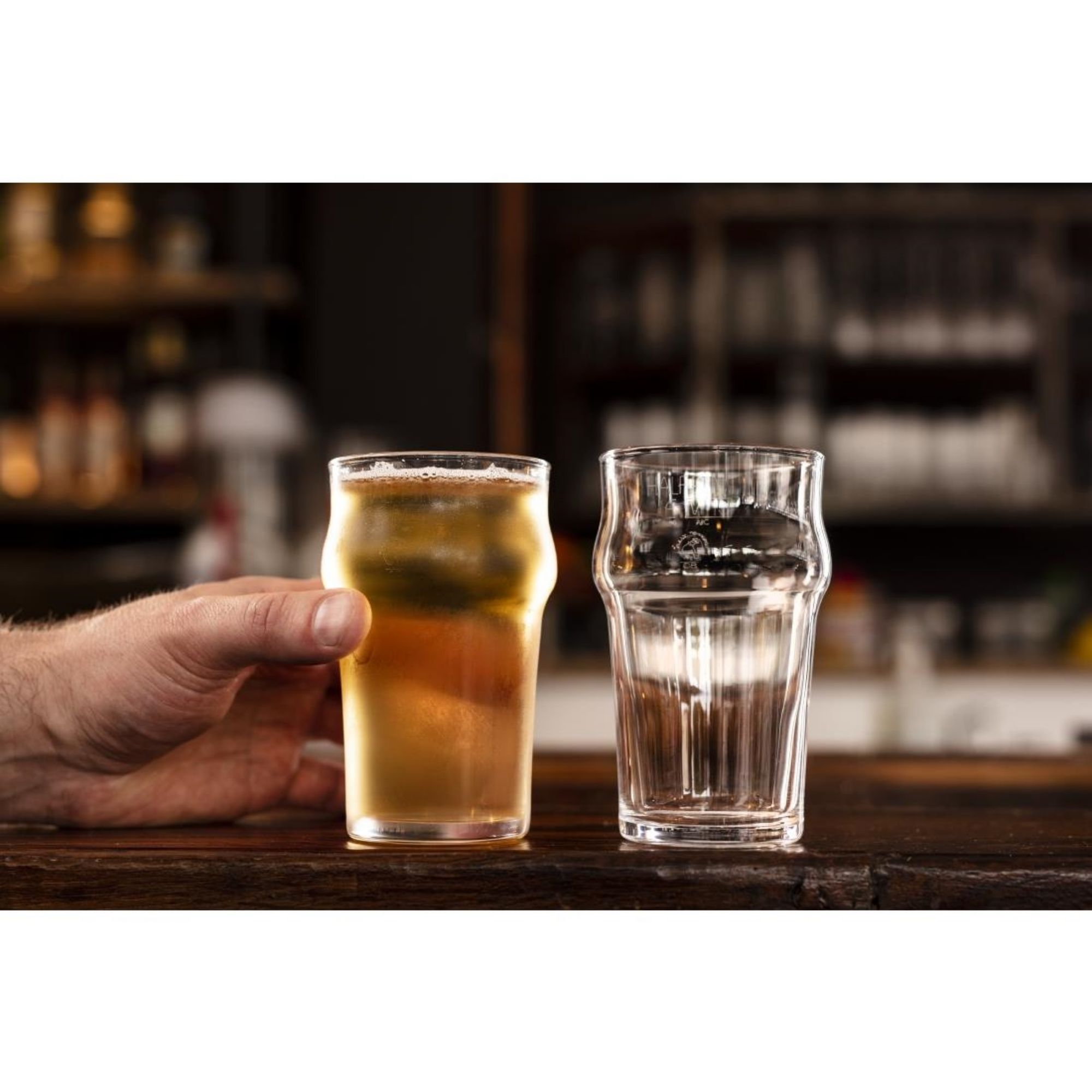 Picture of Arcoroc Nonic Beer Glasses 295ml CE Marked (24 Pack)