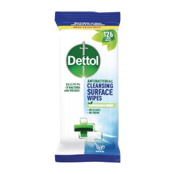 Picture of Dettol Antibacterial Surface Cleaning Wipes (126 Pack)