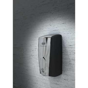 Picture of Rubbermaid AutoFoam Touch-Free Foam Soap and Sanitiser Dispenser 1.1Ltr Black/Chrome