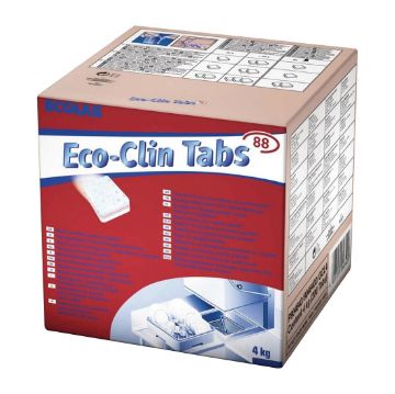 Picture of Ecolab Eco-Clin Tabs 88 Three-In-One Dishwasher Tablets (200 Pack)