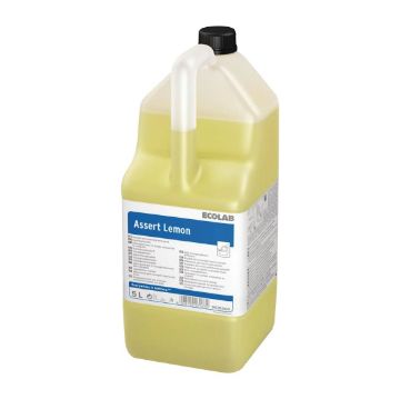 Picture of Ecolab Assert Lemon Washing Up Liquid Concentrate 5Ltr (2 Pack)