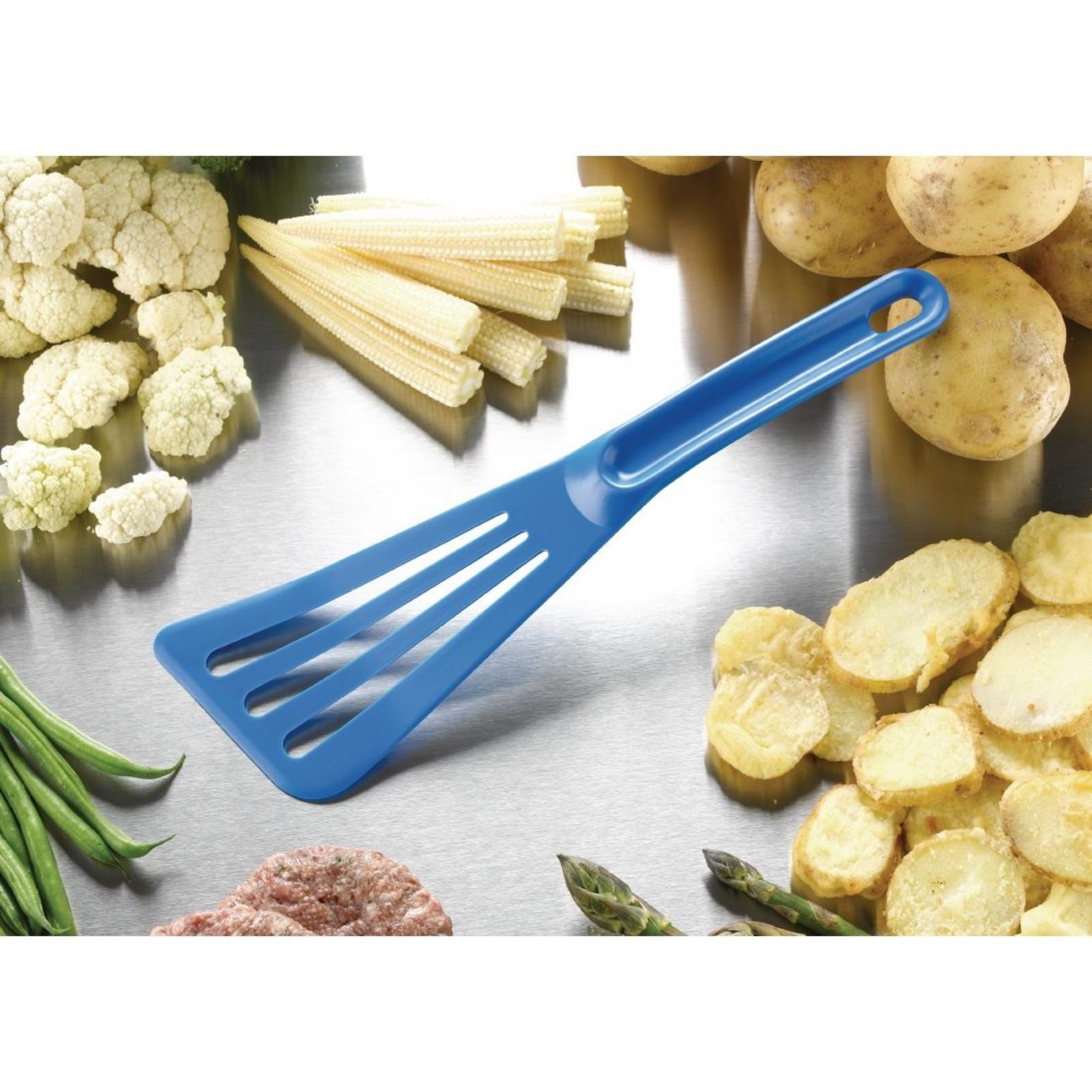 Picture of Matfer Bourgeat Pelton Exoglass Spatula 30cm Blue