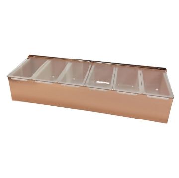 Picture of Beaumont 6 Compartment Condiment Holder Copper Plated