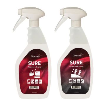 Picture of SURE Washroom Cleaner / Cleaner and Descaler Refill Bottles 750ml (6 Pack)