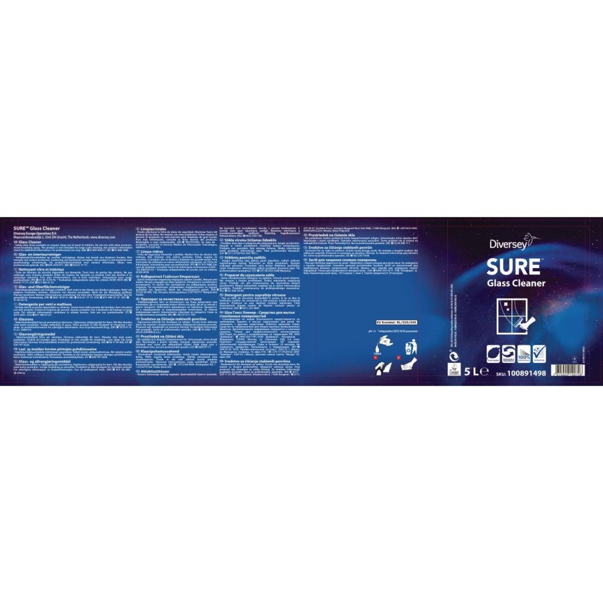 Picture of SURE Glass Cleaner Ready To Use 5Ltr (2 Pack)