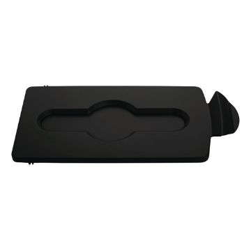Picture of Rubbermaid Slim Jim Closed Lid Black