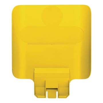 Picture of Rubbermaid Slim Jim Recycling Station Billboard Yellow