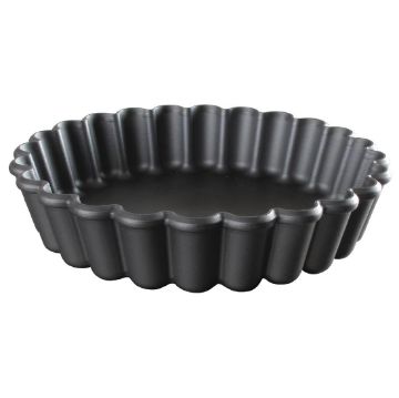 Picture of Matfer Bourgeat Exoglass Round Fluted Tartlet Mould 90mm (12 Pack)