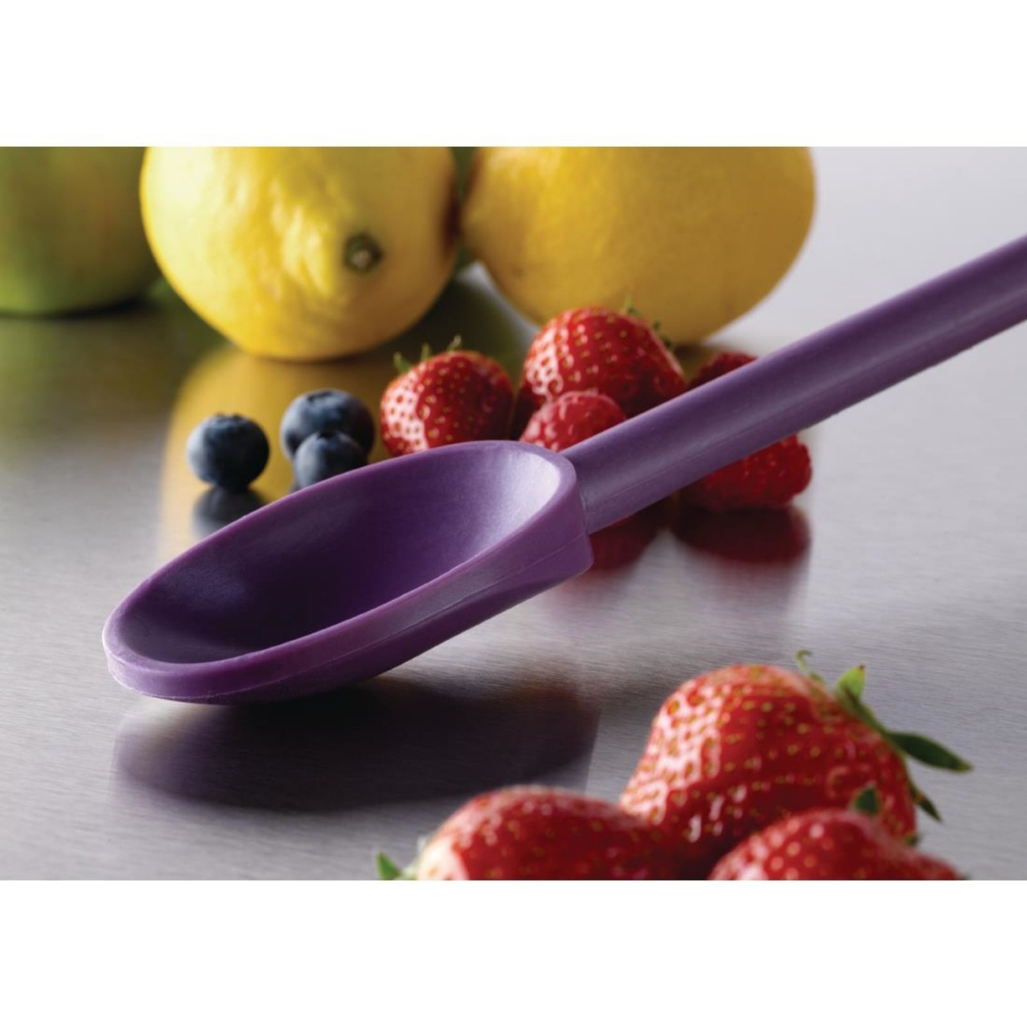 Picture of Matfer Bourgeat Exoglass Spoon Purple 12"