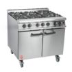 Picture of Falcon 6 Burner Dominator Plus Oven Range G3101 Natural Gas with Castors
