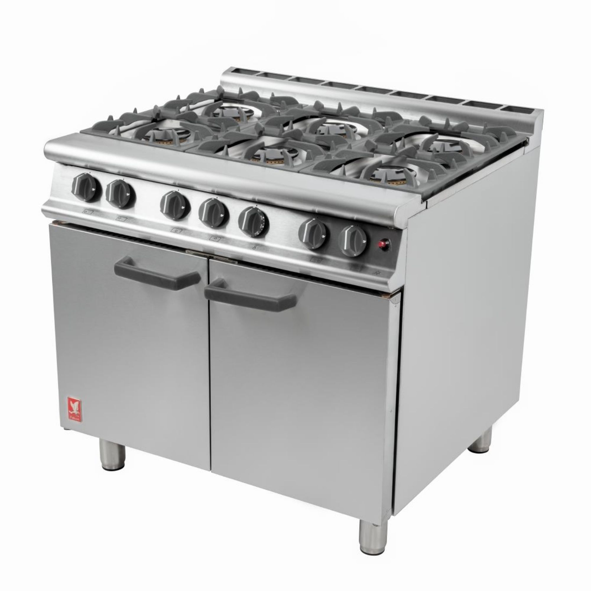 Picture of Falcon 6 Burner Dominator Plus Oven Range G3101 Propane Gas with Feet