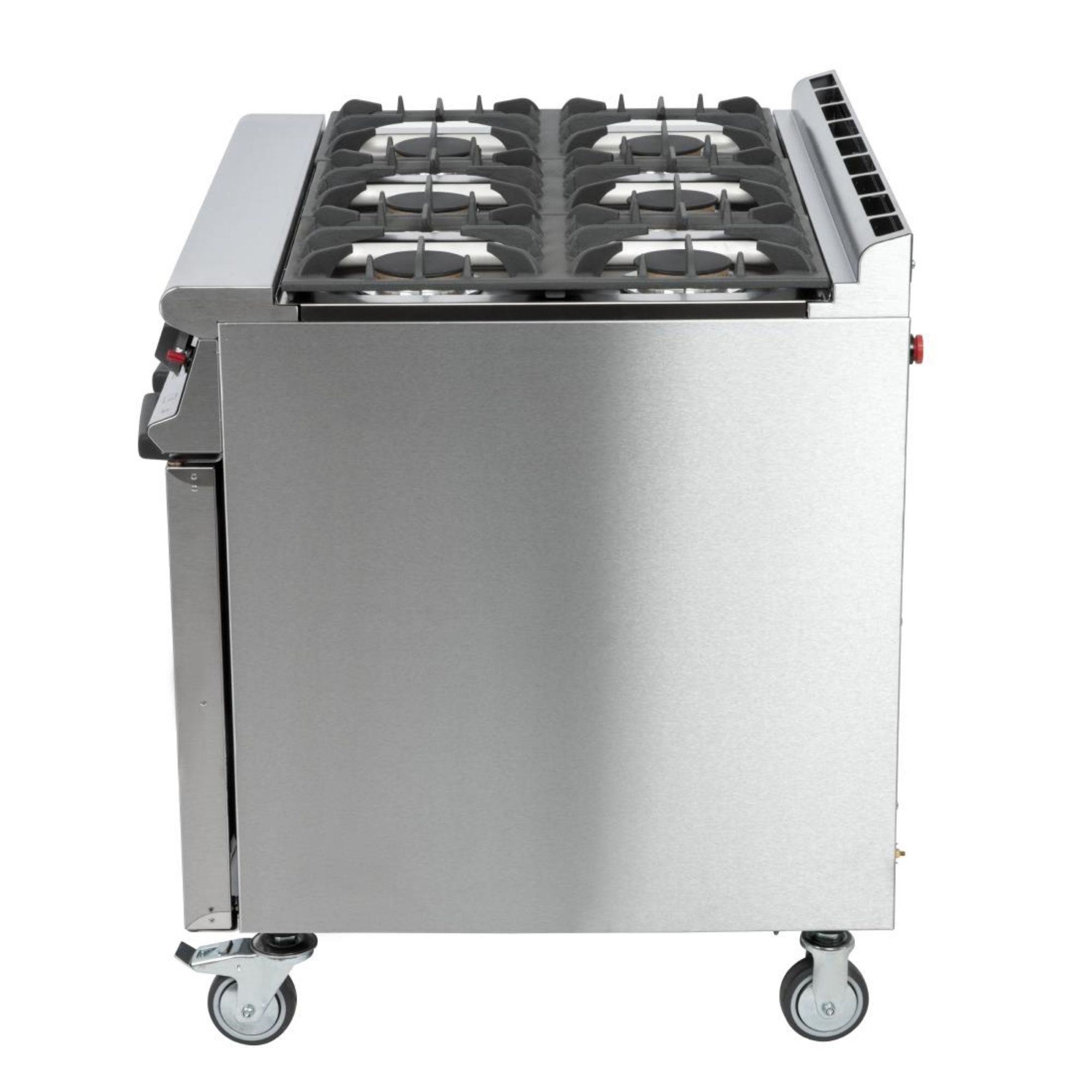 Picture of Falcon 6 Burner Dominator Plus Oven Range G3101 Natural Gas with Castors