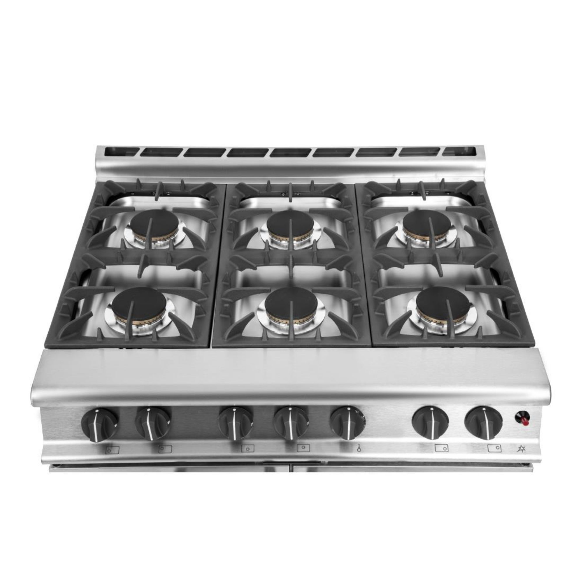 Picture of Falcon 6 Burner Dominator Plus Oven Range G3101 Propane Gas with Feet