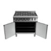 Picture of Falcon 6 Burner Dominator Plus Oven Range G3101 Natural Gas with Feet
