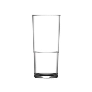 Picture of BBP Polycarbonate Hi Ball In2Stax Glasses Half Pint (48 Pack)