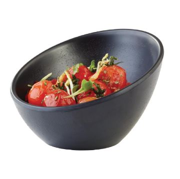 Picture of APS Zen Melamine Round Sloped Bowl Black 150ml