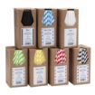 Picture of Beaumont Black & White Stripped Bore Paper Straw 8 Inch 6mm (250 Pack)