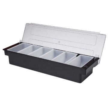 Picture of Beaumont 6 Compartment Condiment Holder Black
