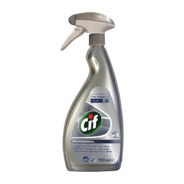 Picture of Cif Pro Formula Glass and Stainless Steel Cleaner Ready To Use 750ml