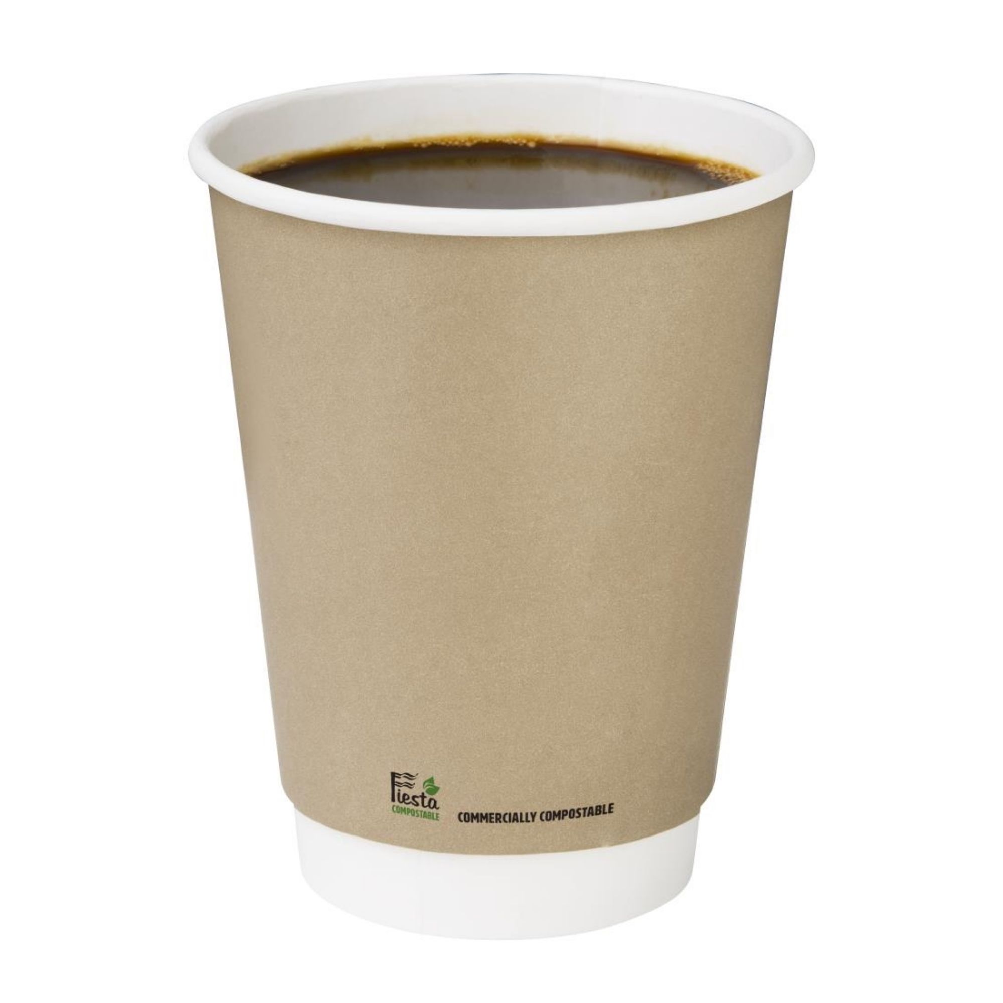 Picture of Fiesta Compostable Coffee Cups Double Wall 340ml (500 Pack)