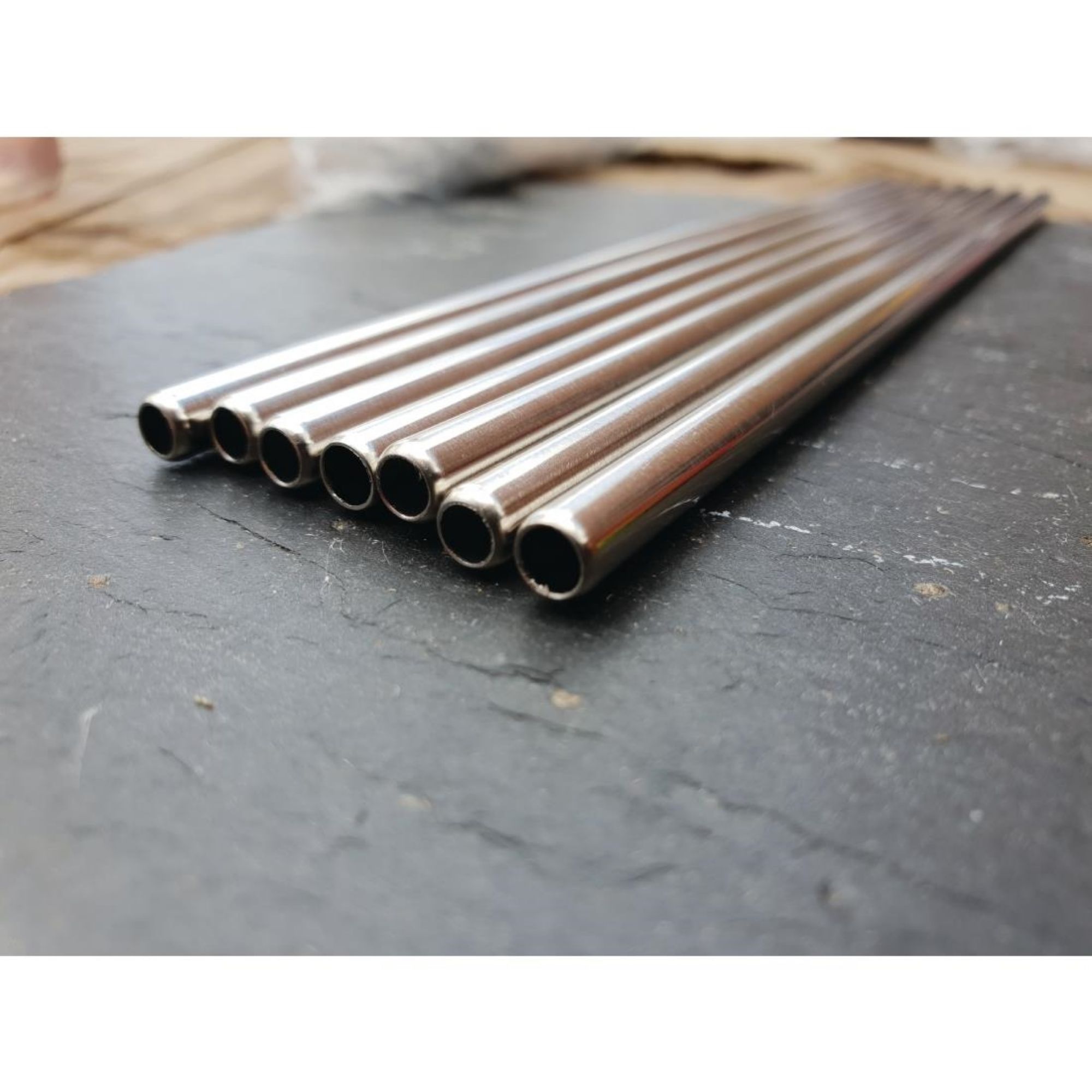 Picture of Beaumont Stainless Steel Metal Straws 8.5" (25 Pack)