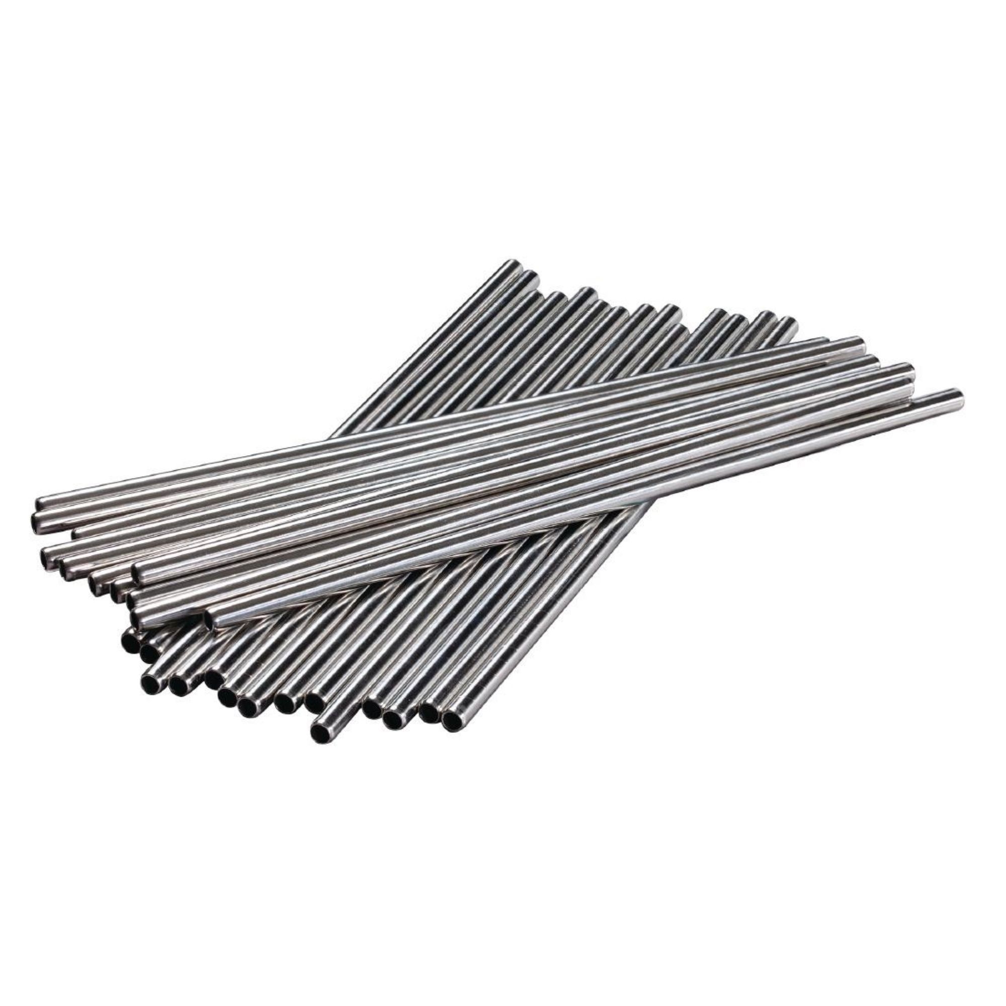 Picture of Beaumont Stainless Steel Metal Straws 8.5" (25 Pack)
