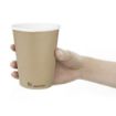 Picture of Fiesta Compostable Coffee Cups Single Wall 12oz (50 Pack)