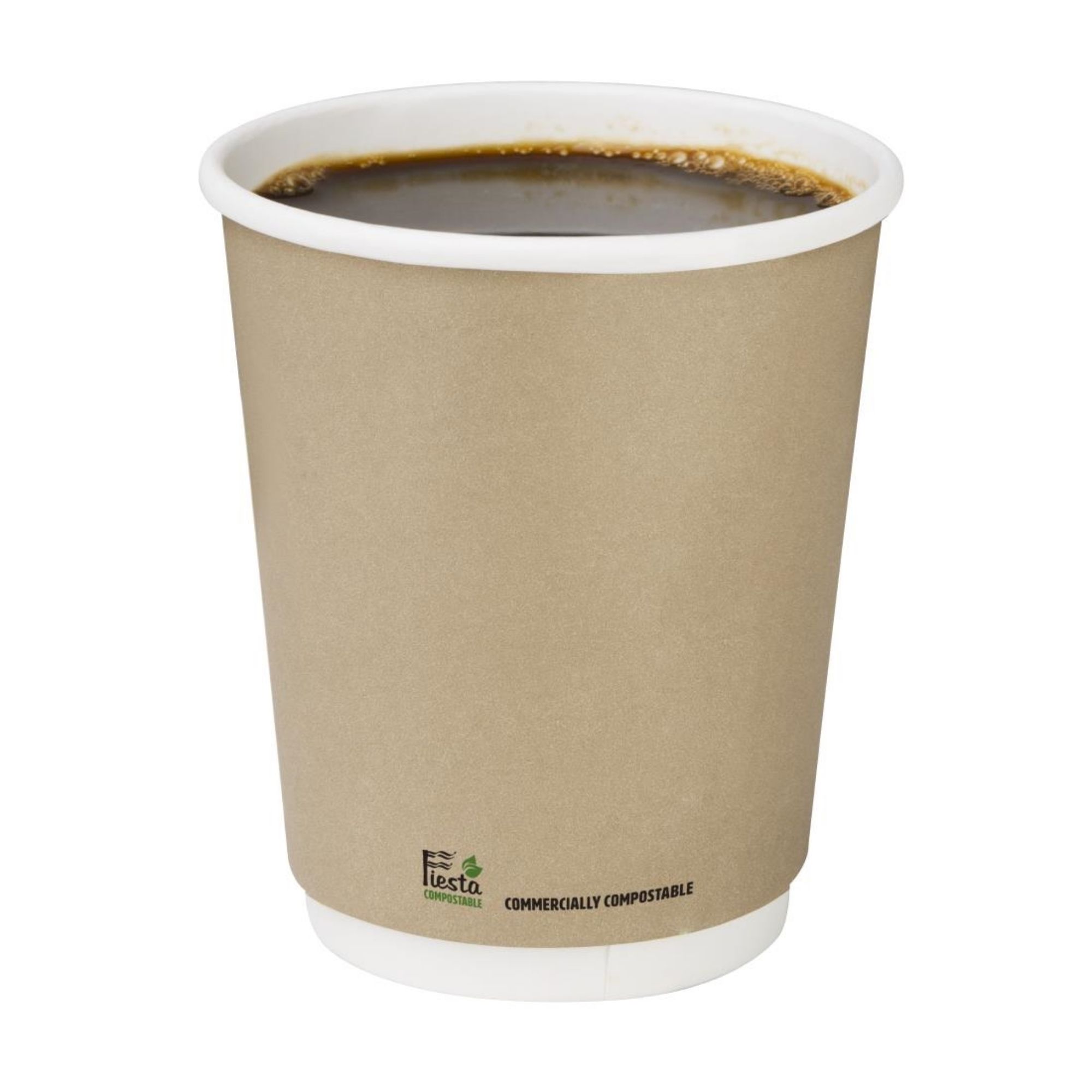 Picture of Fiesta Compostable Coffee Cups Double Wall 227ml / 8oz (500 Pack)