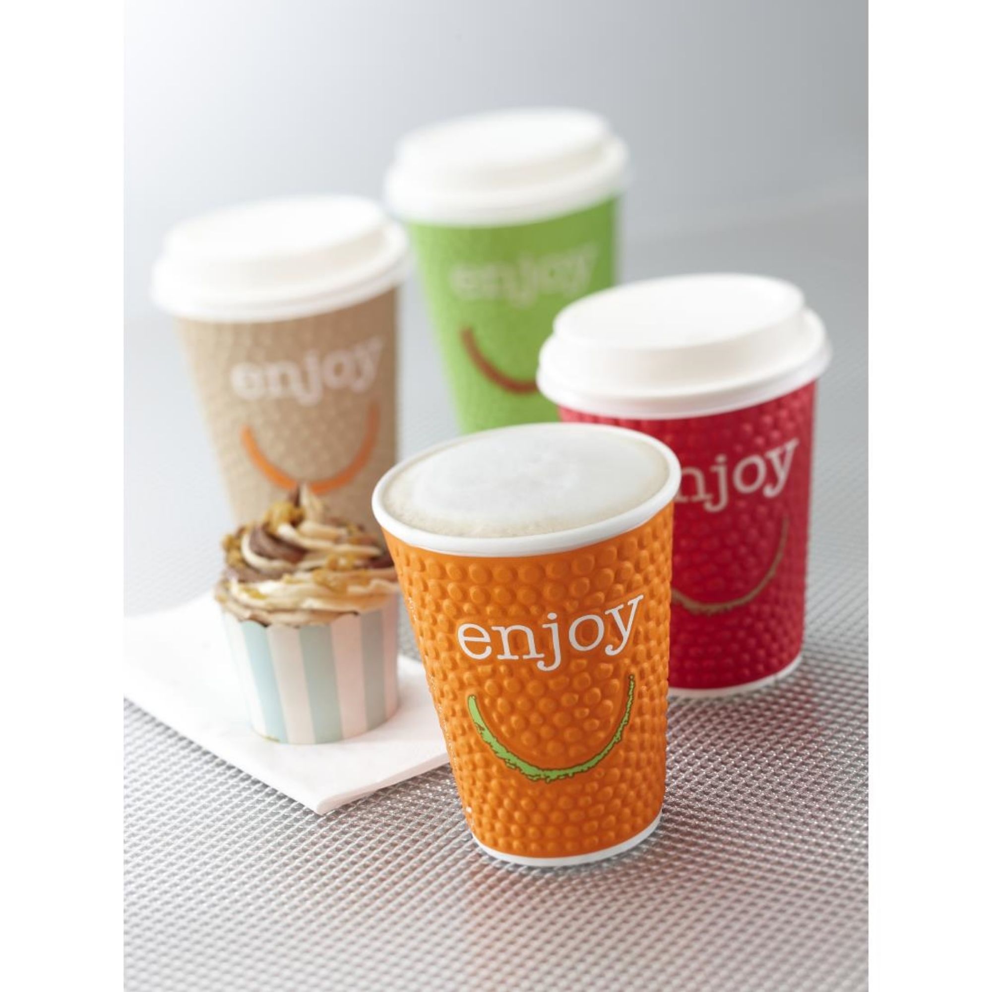 Picture of Huhtamaki Enjoy Double Wall Disposable Hot Cups 250ml (875 Pack)