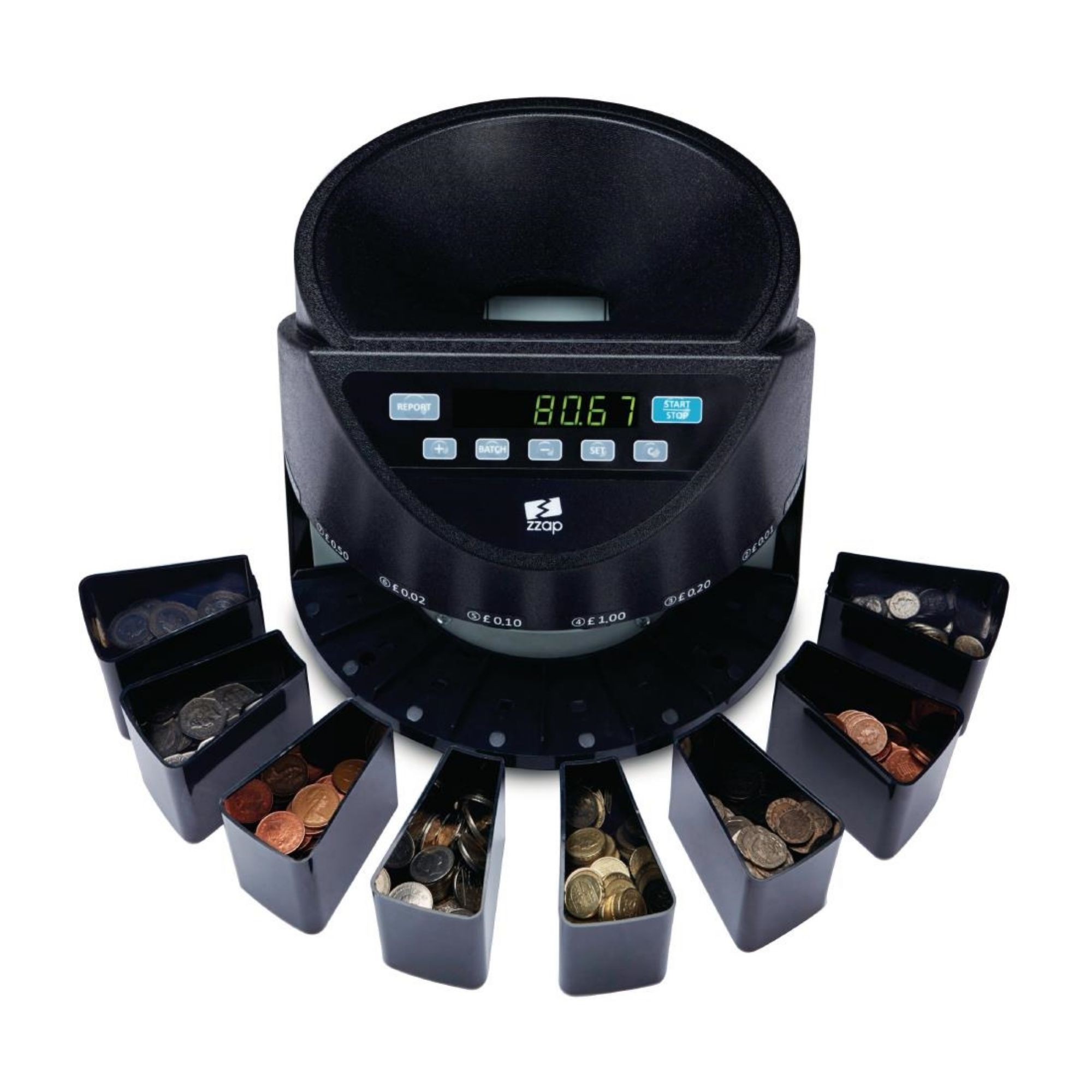 Picture of ZZap CS20 Coin Counter & Sorter 220 coins/min