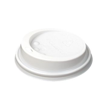 Picture of White Lid To Fit 225ml Huhtamaki Hot Cup (1000 Pack)
