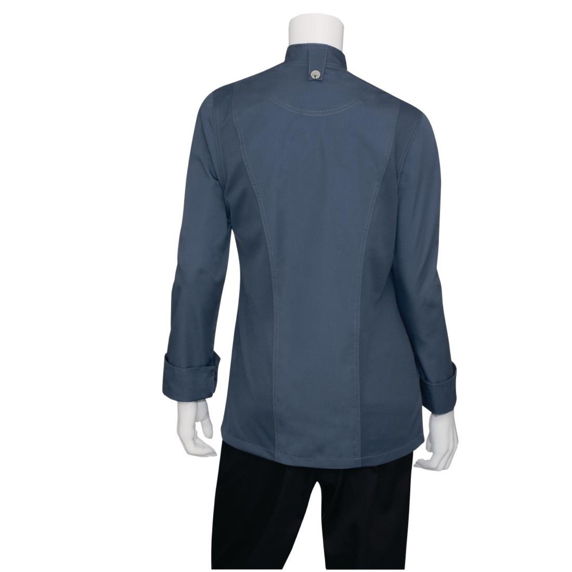 Picture of Chef Works Hartford Womens Chef Jacket Blue XL