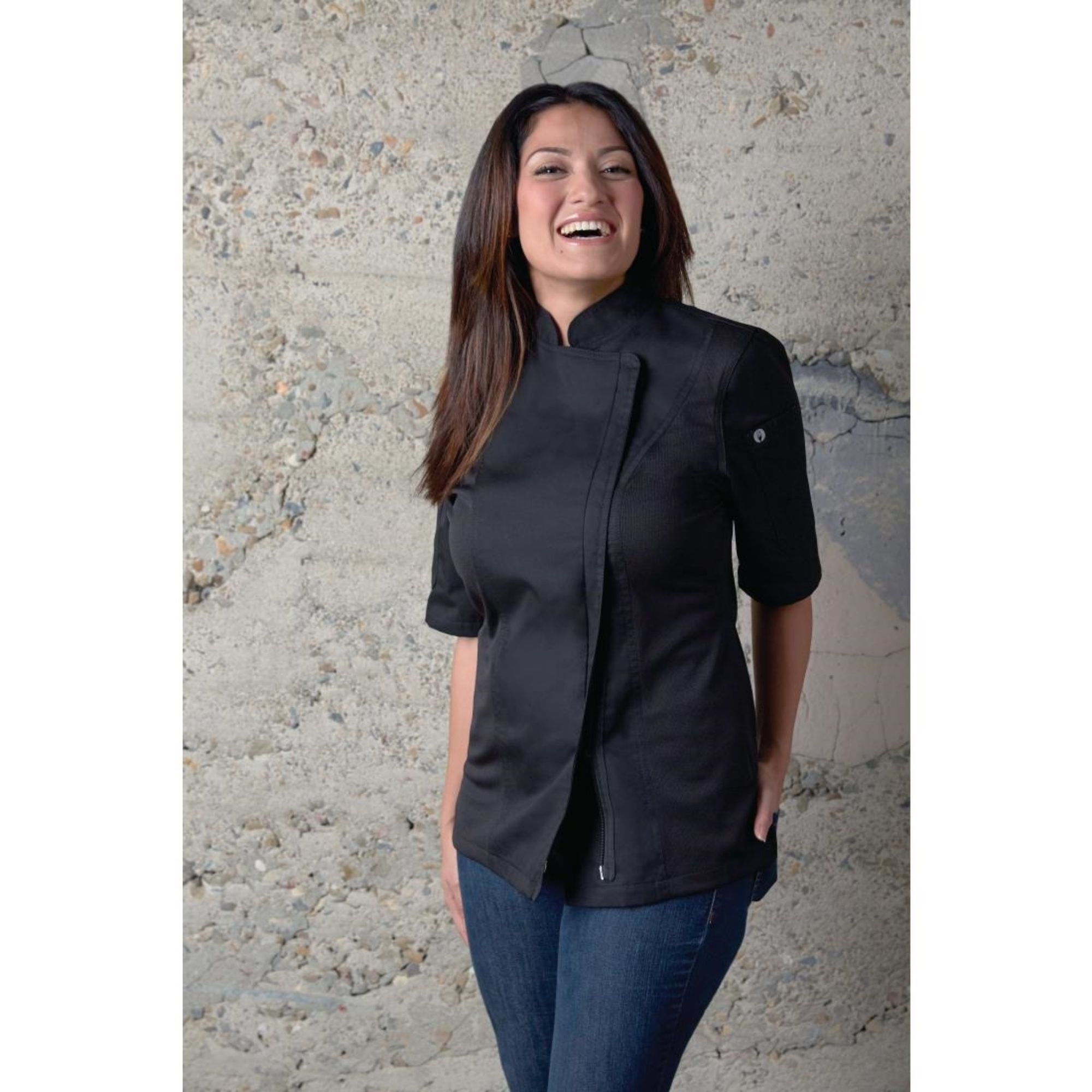 Picture of Chef Works Springfield Womens Chef Jacket Black S