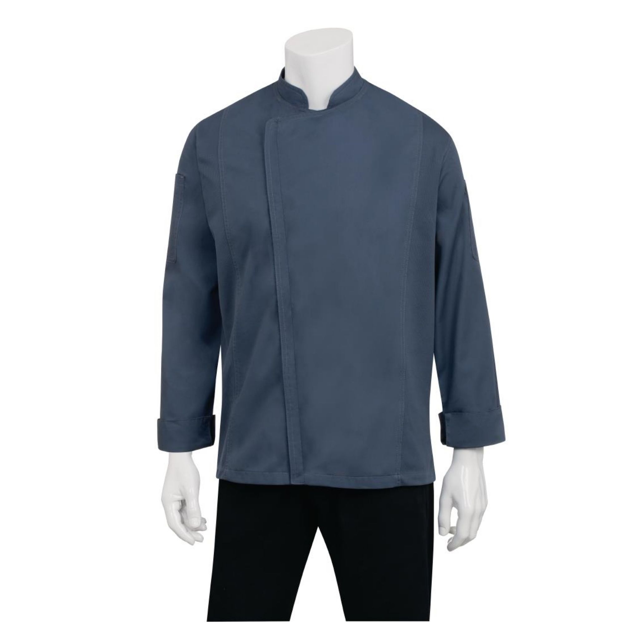 Picture of Chef Works Hartford Unisex Chef Jacket Blue 2XL