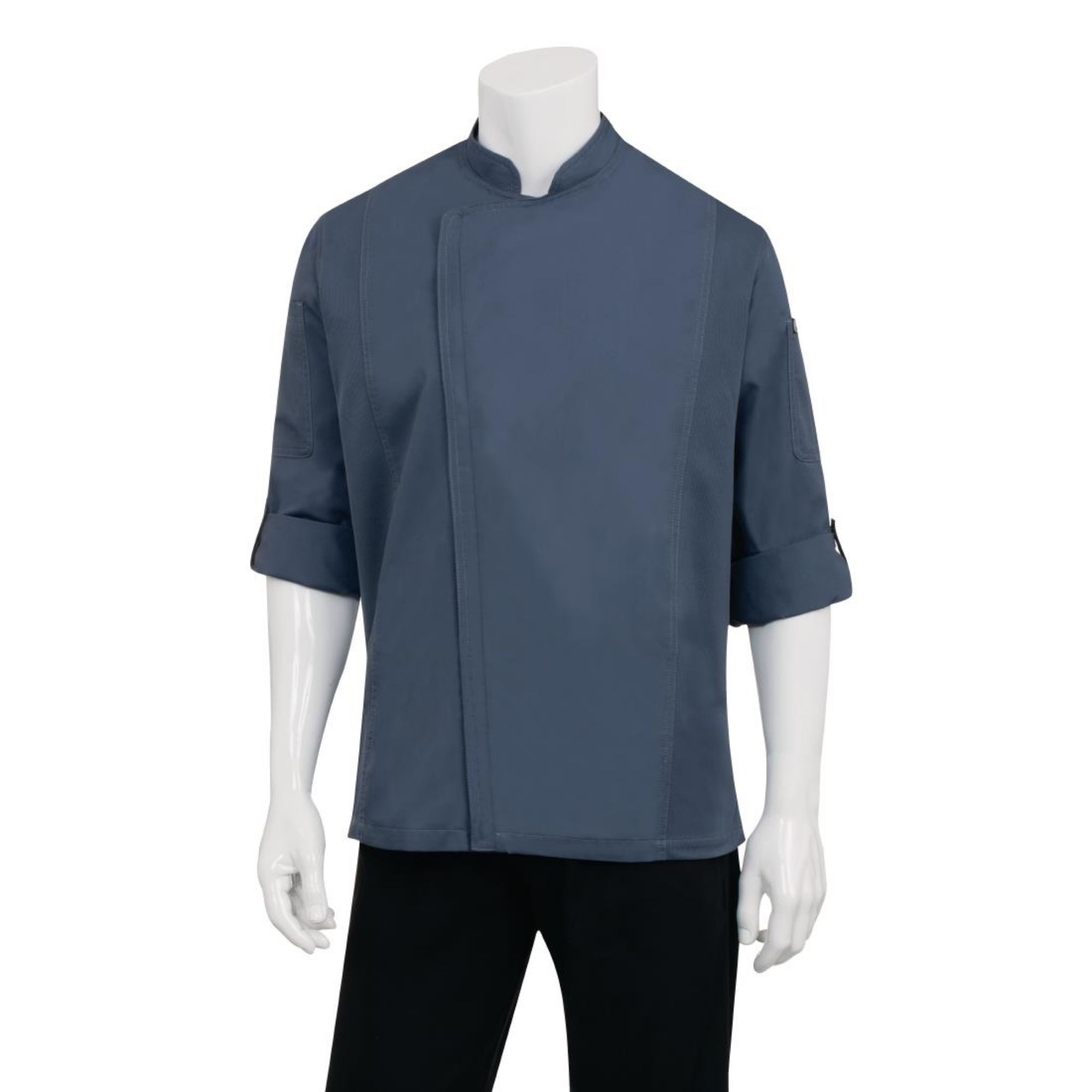 Picture of Chef Works Hartford Unisex Chef Jacket Blue 2XL