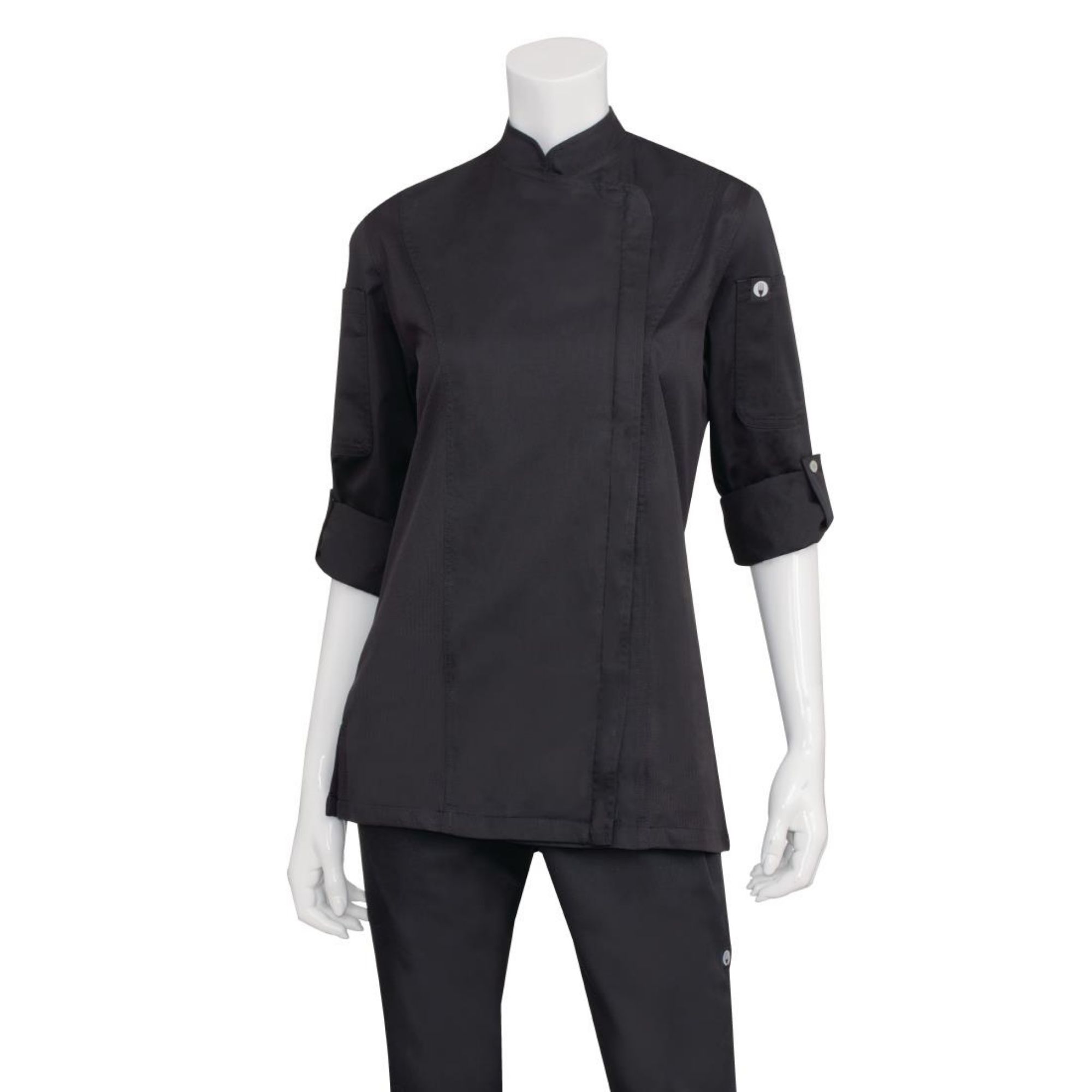 Picture of Chef Works Hartford Womens Chef Jacket Black S