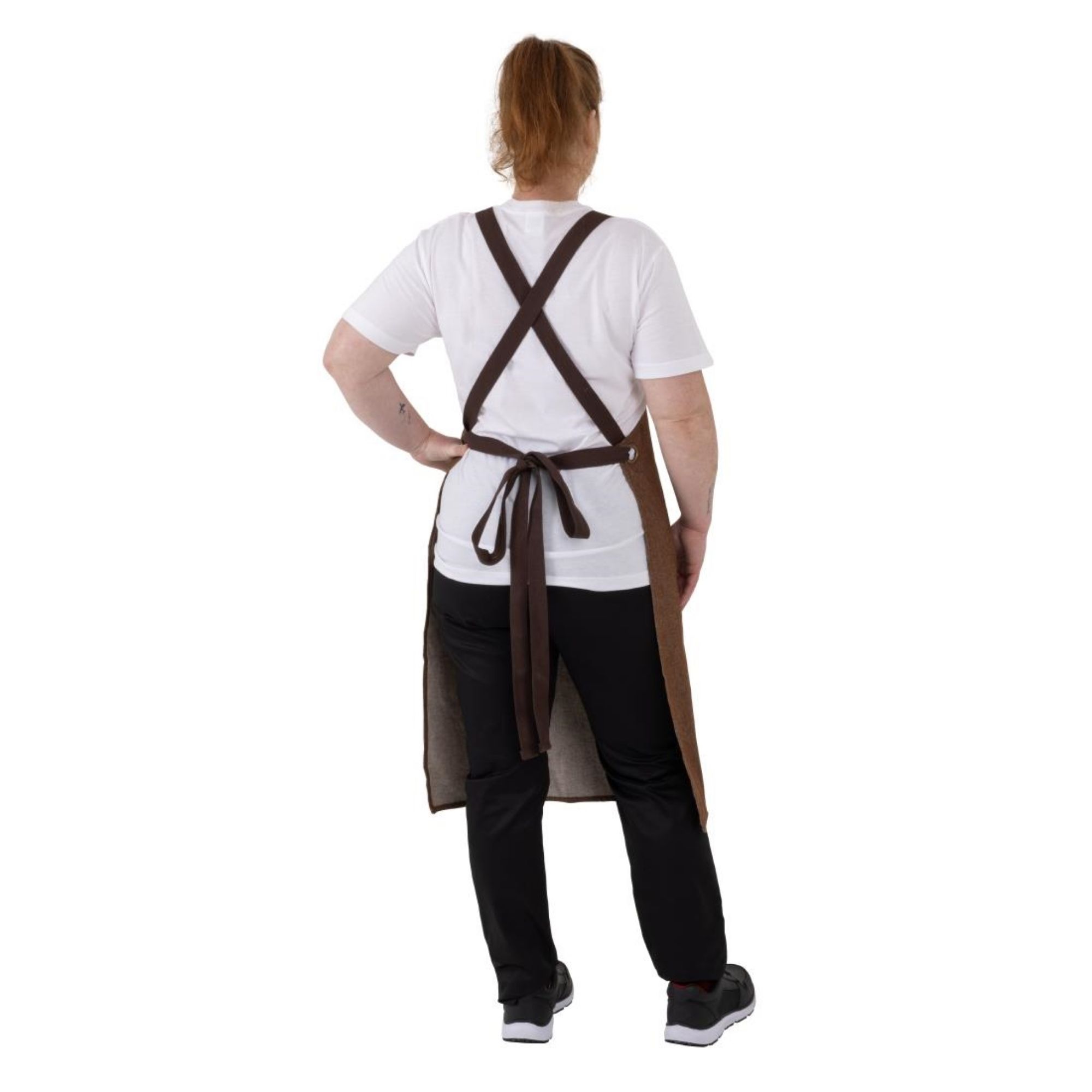 Picture of Southside Denim Cross-Back Bib Apron Tan
