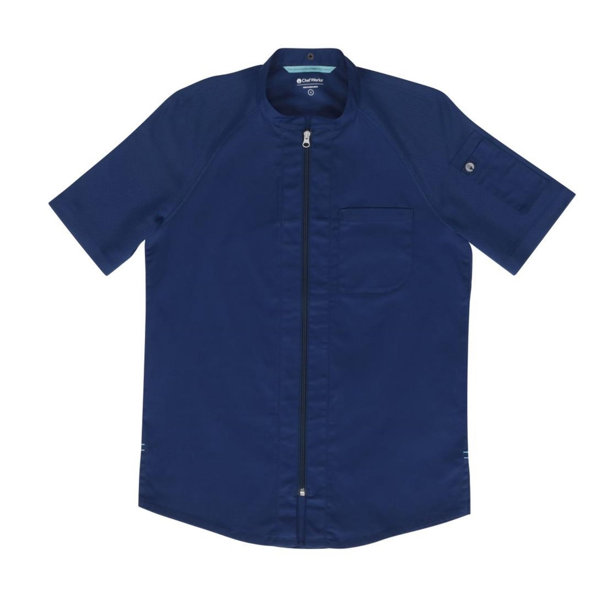 Picture of Chef Works Arcadia Sustainable Unisex Chef Jacket Ocean Blue S