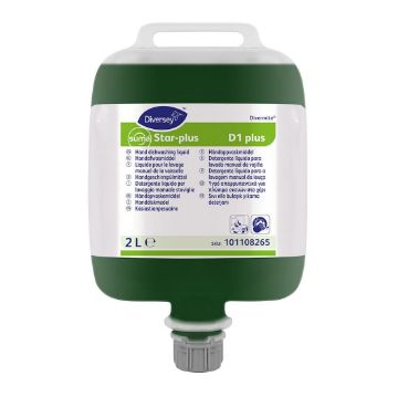 Picture of Diversey Suma Star-Plus D1 Divermite Dishwashing Liquid 2Ltr