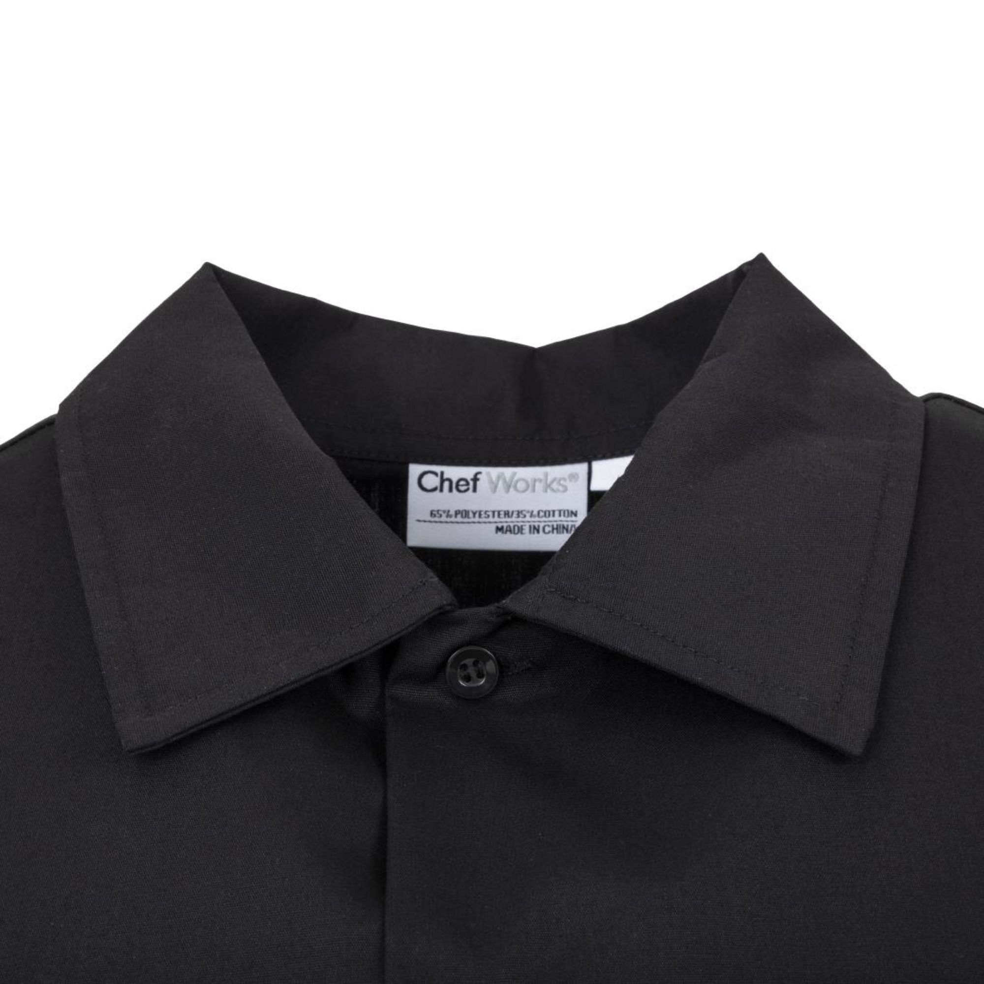 Picture of Chef Works Unisex Cool Vent Chefs Shirt Black XS