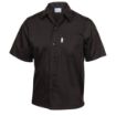 Picture of Chef Works Unisex Cool Vent Chefs Shirt Black 2XL