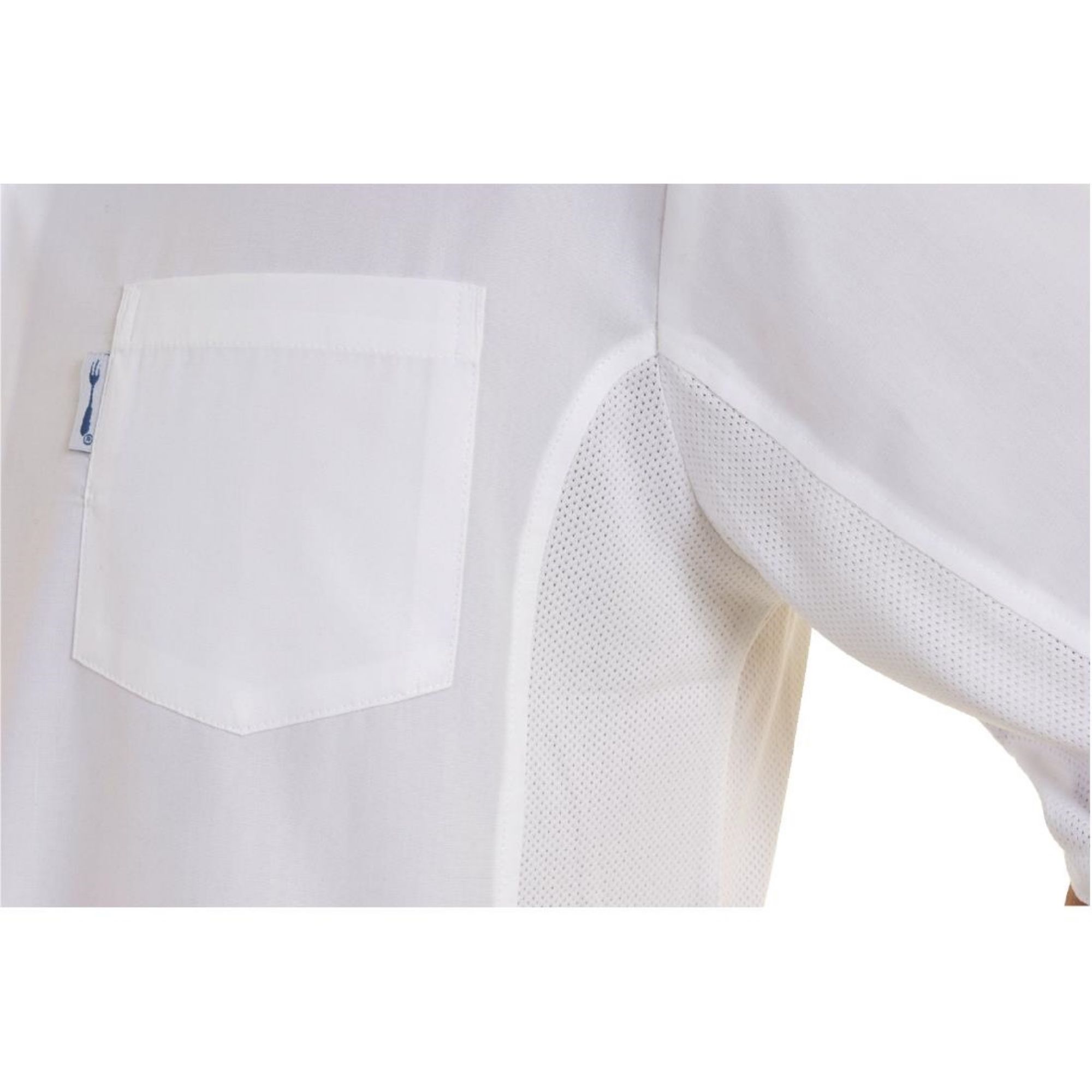 Picture of Chef Works Unisex Cool Vent Chefs Shirt White M