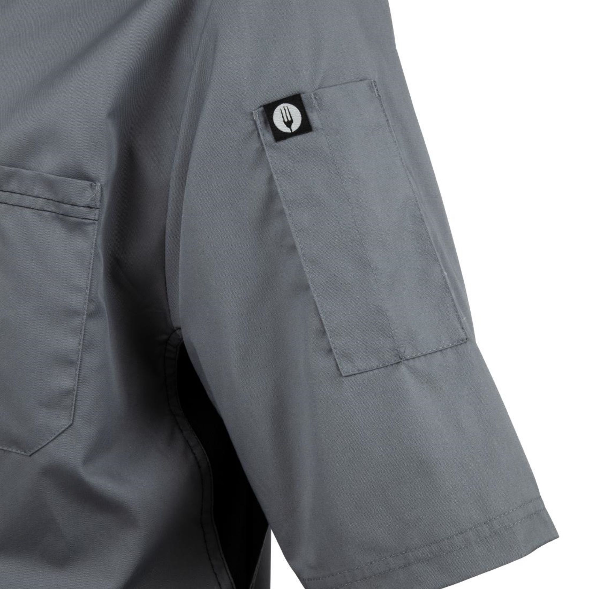 Picture of Chef Works Valais Signature Series Unisex Chef Jacket Grey 2XL