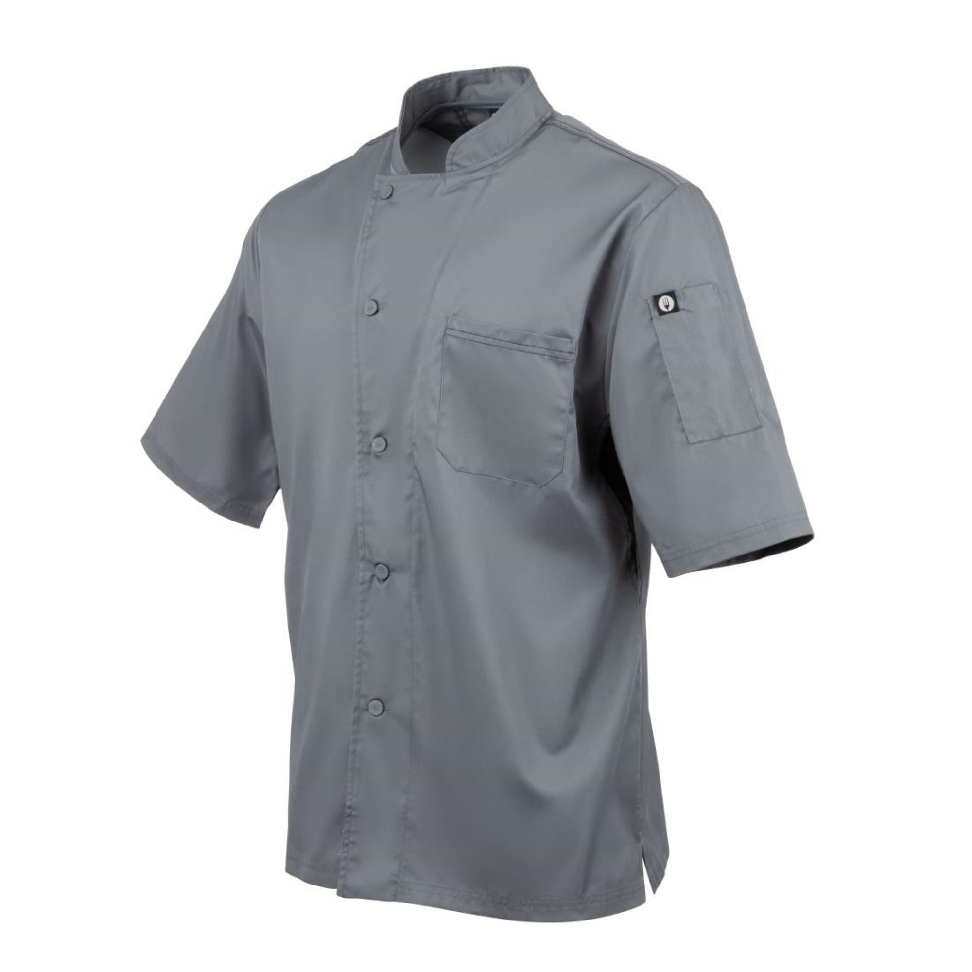Picture of Chef Works Valais Signature Series Unisex Chef Jacket Grey 2XL
