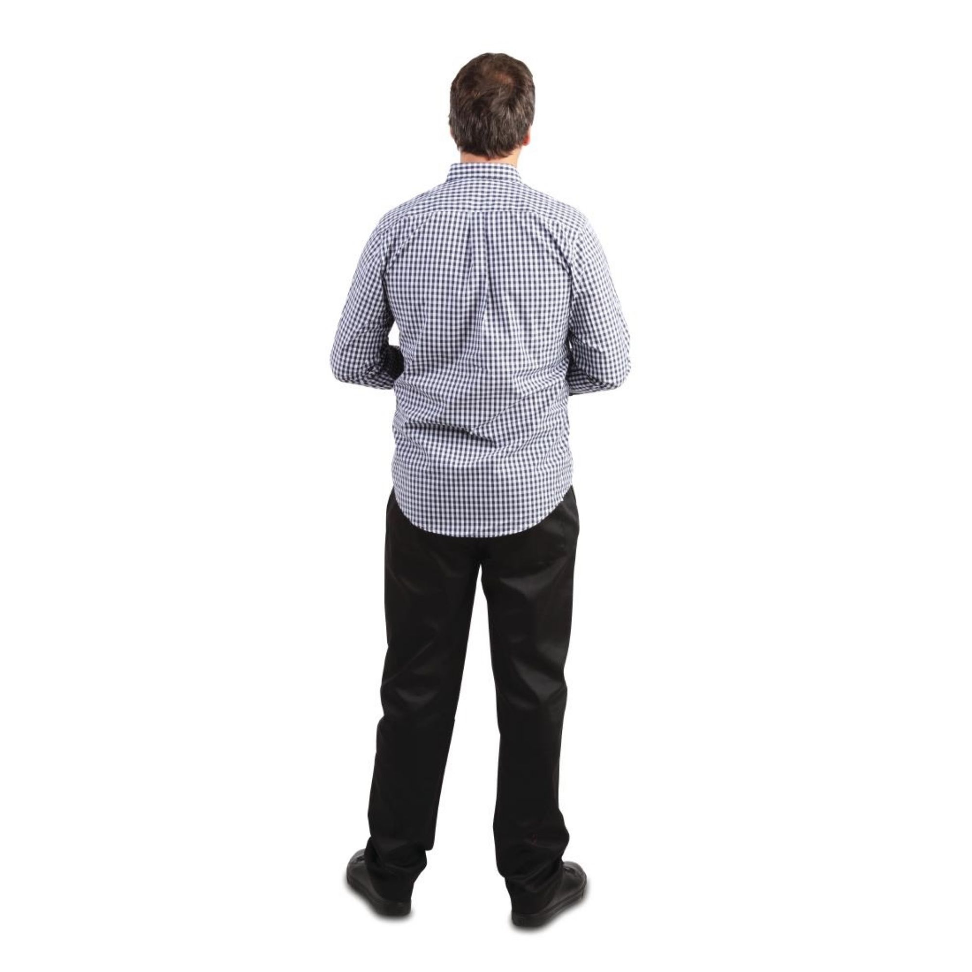 Picture of Chef Works Mens Gingham Shirt Black M