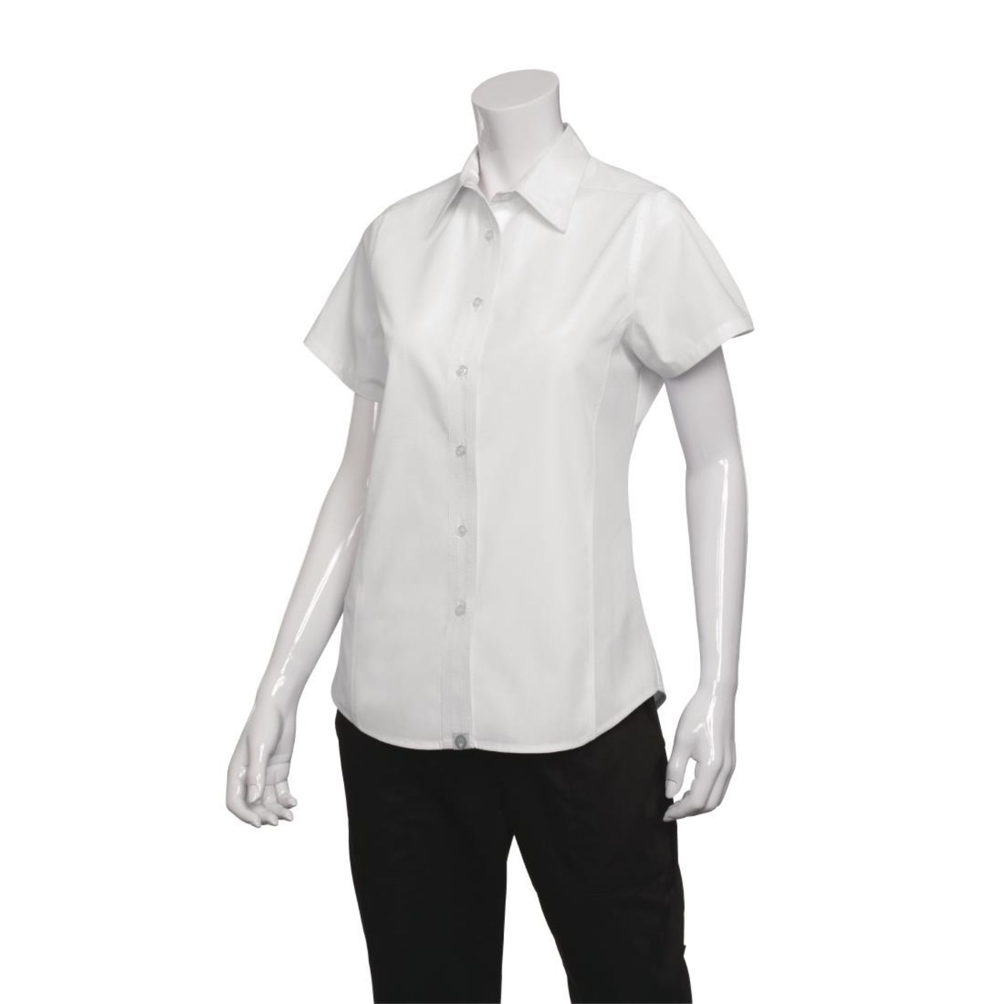 Picture of Chef Works Womens Cool Vent Chefs Shirt White 2XL